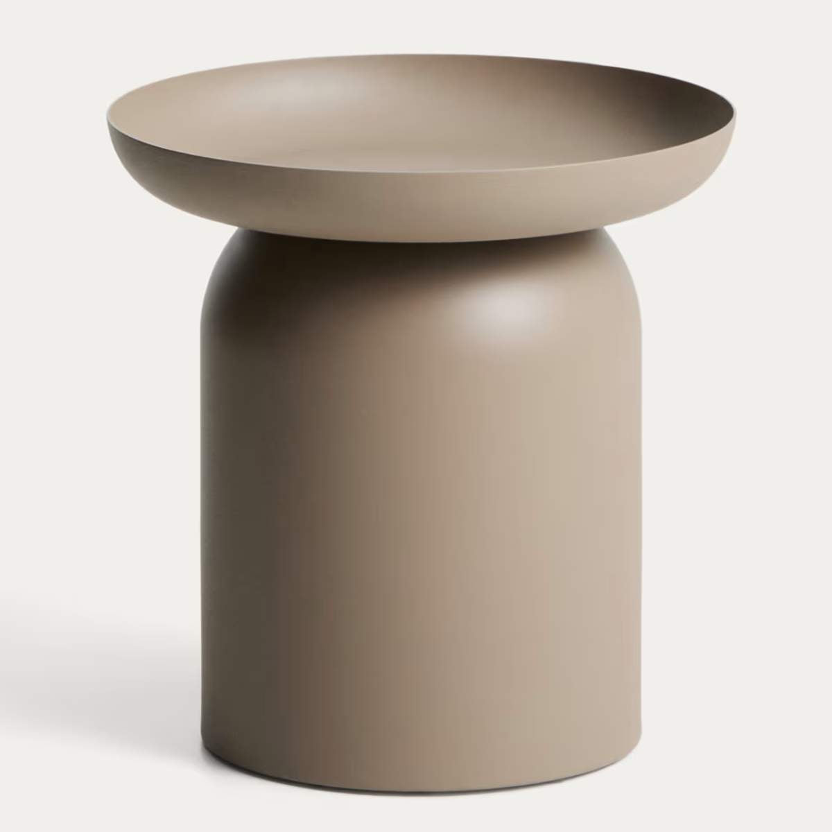 Kave Home Arcola side table in brown aluminium Ø45cm