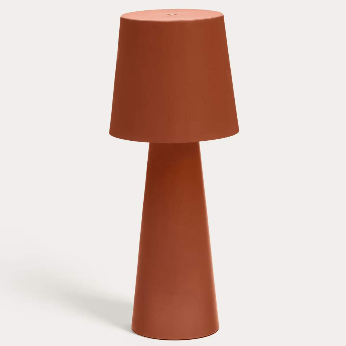 Kave Home Arenys large table lamp in metal with a shiny silver finish
