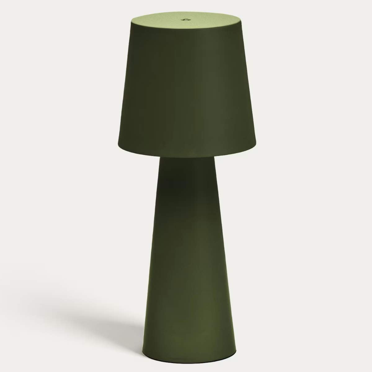 Kave Home Arenys large table lamp in metal with a shiny silver finish