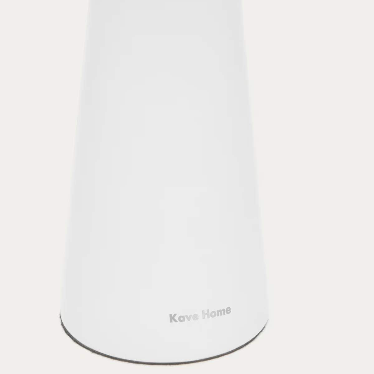 Kave Home Arenys small table lamp in metal with a shiny silver finish