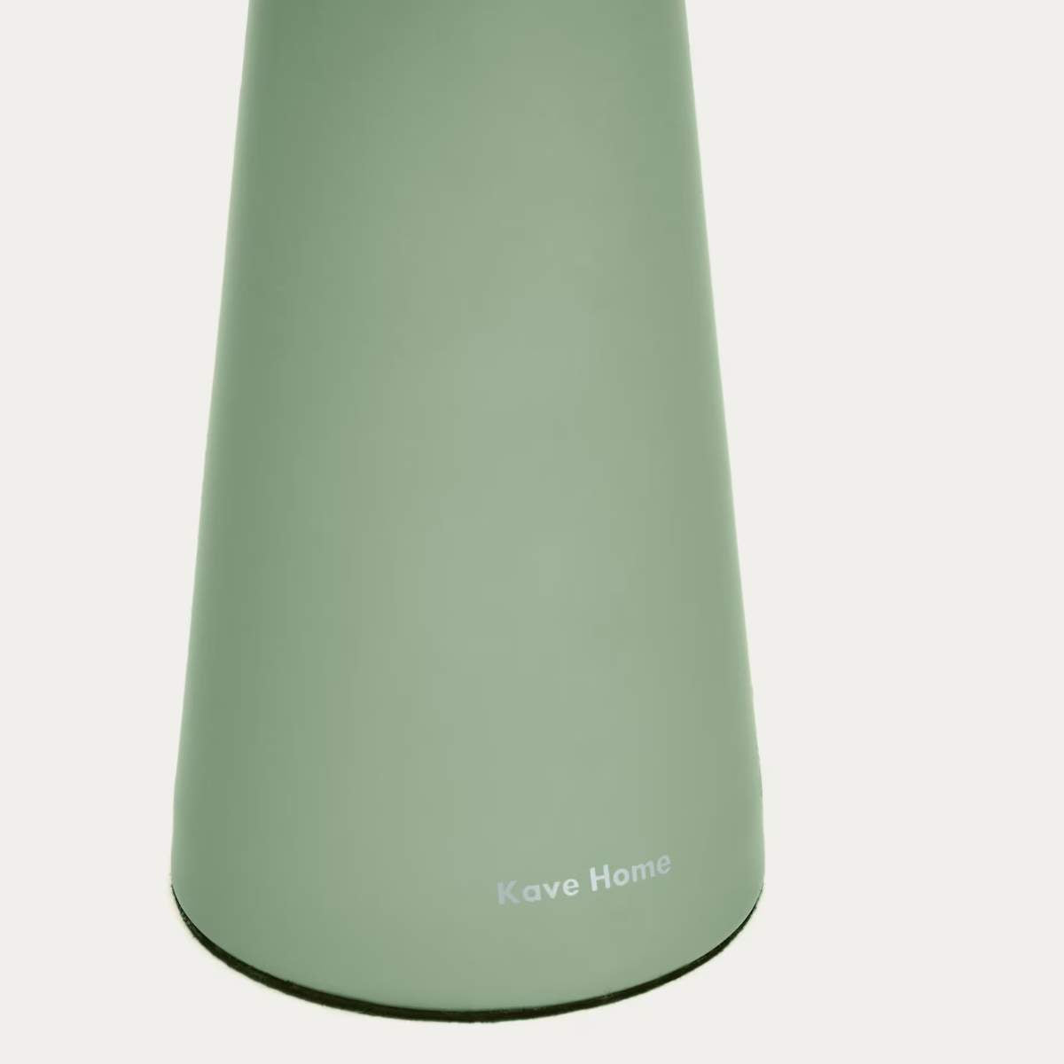 Kave Home Arenys small table lamp in metal with a shiny silver finish
