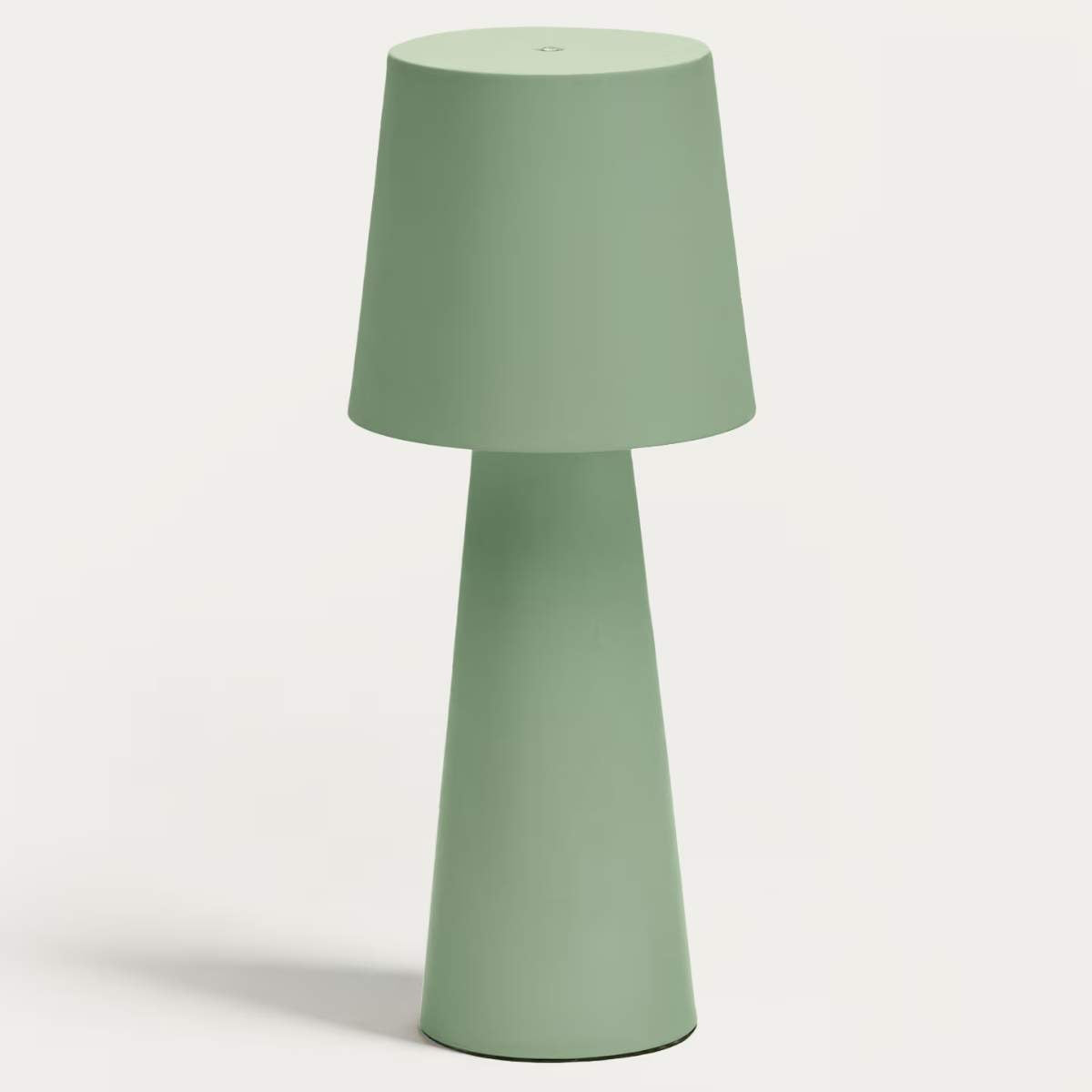 Kave Home Arenys large table lamp in metal with a shiny silver finish
