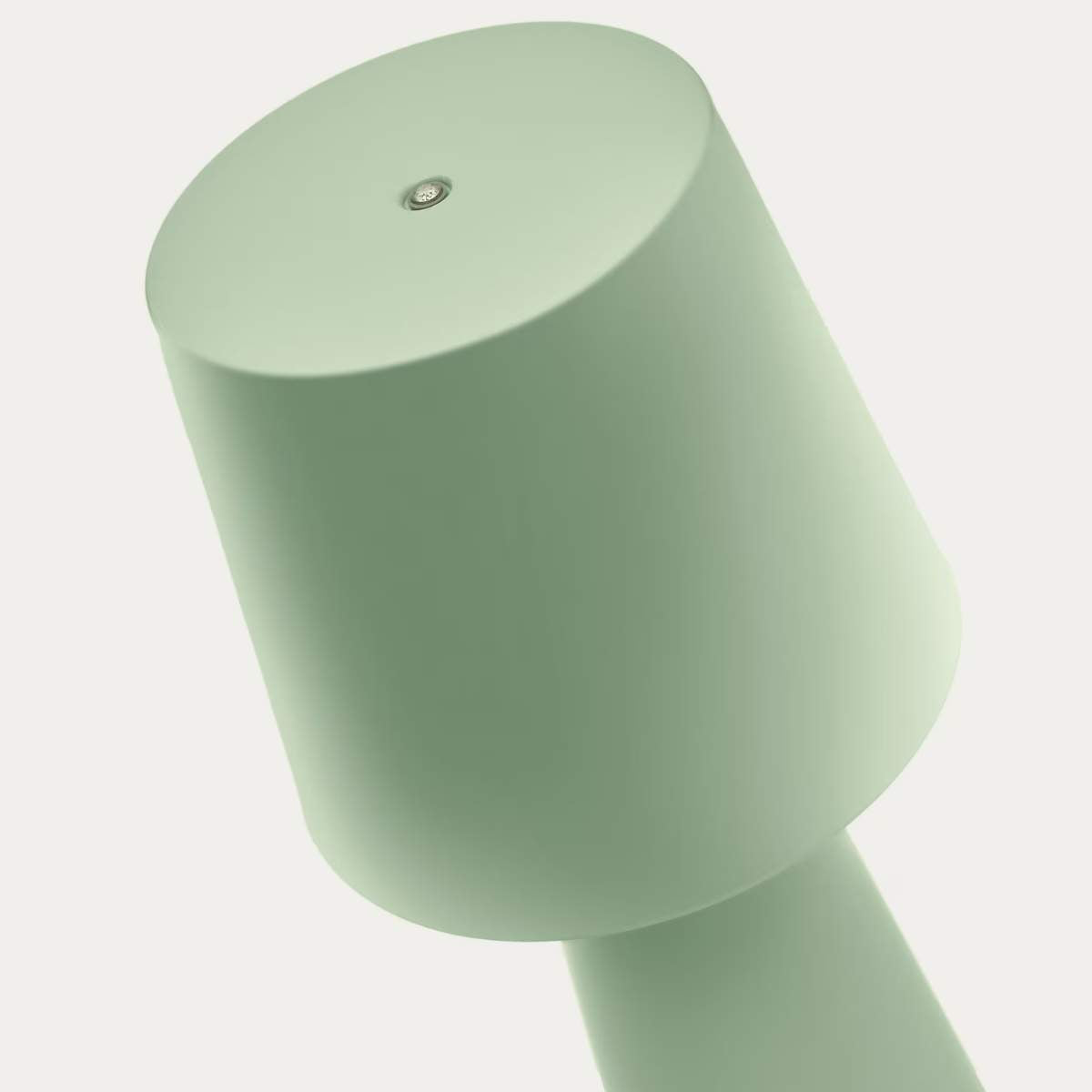 Kave Home Arenys large table lamp in metal with a shiny silver finish