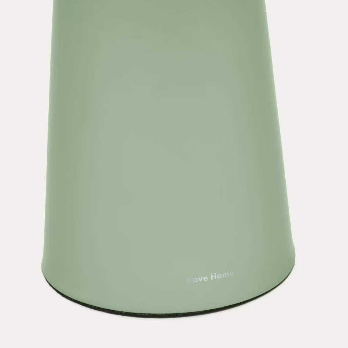 Kave Home Arenys large table lamp in metal with a shiny silver finish