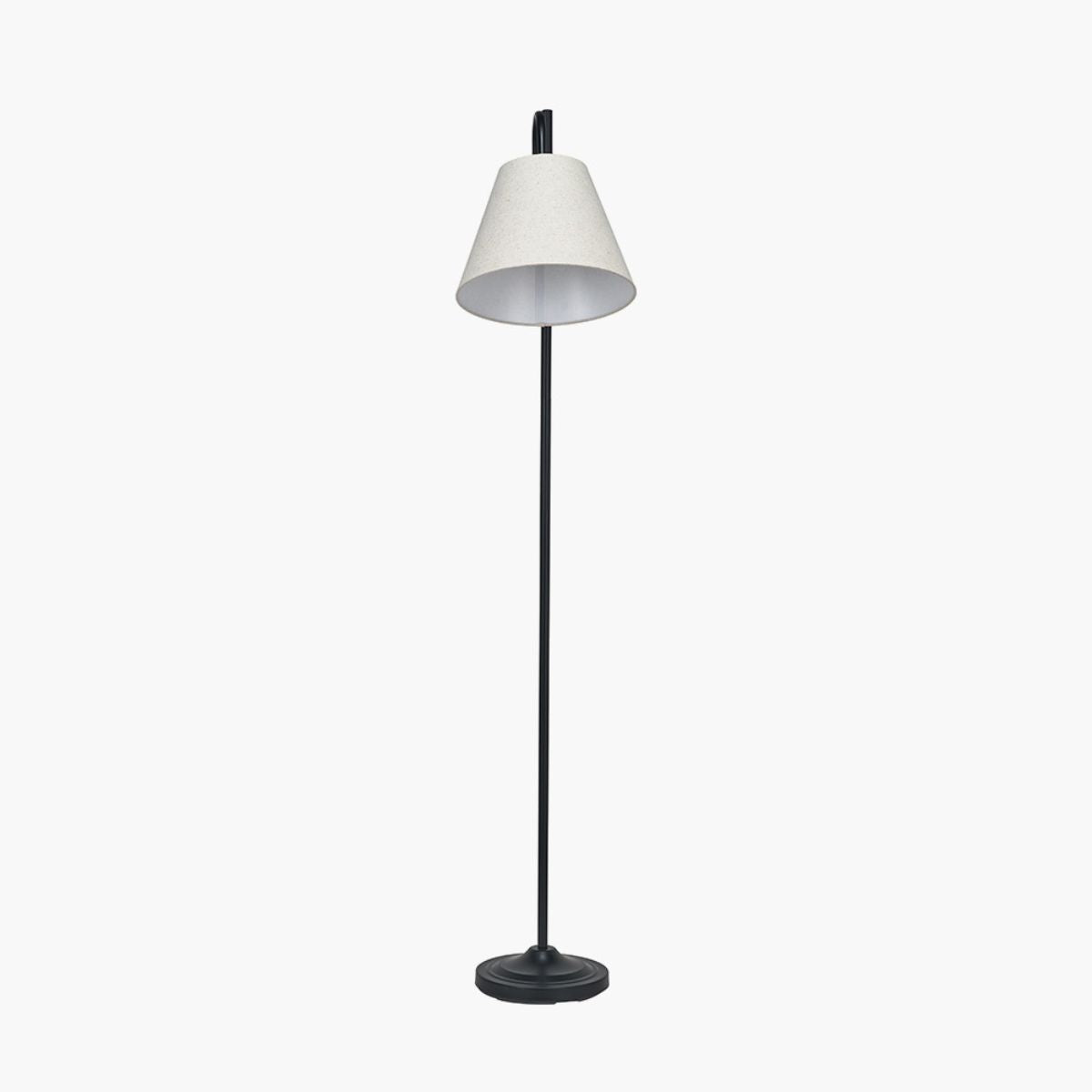 Pacific Lifestyle Ari Black Metal Curved Arm Floor Lamp