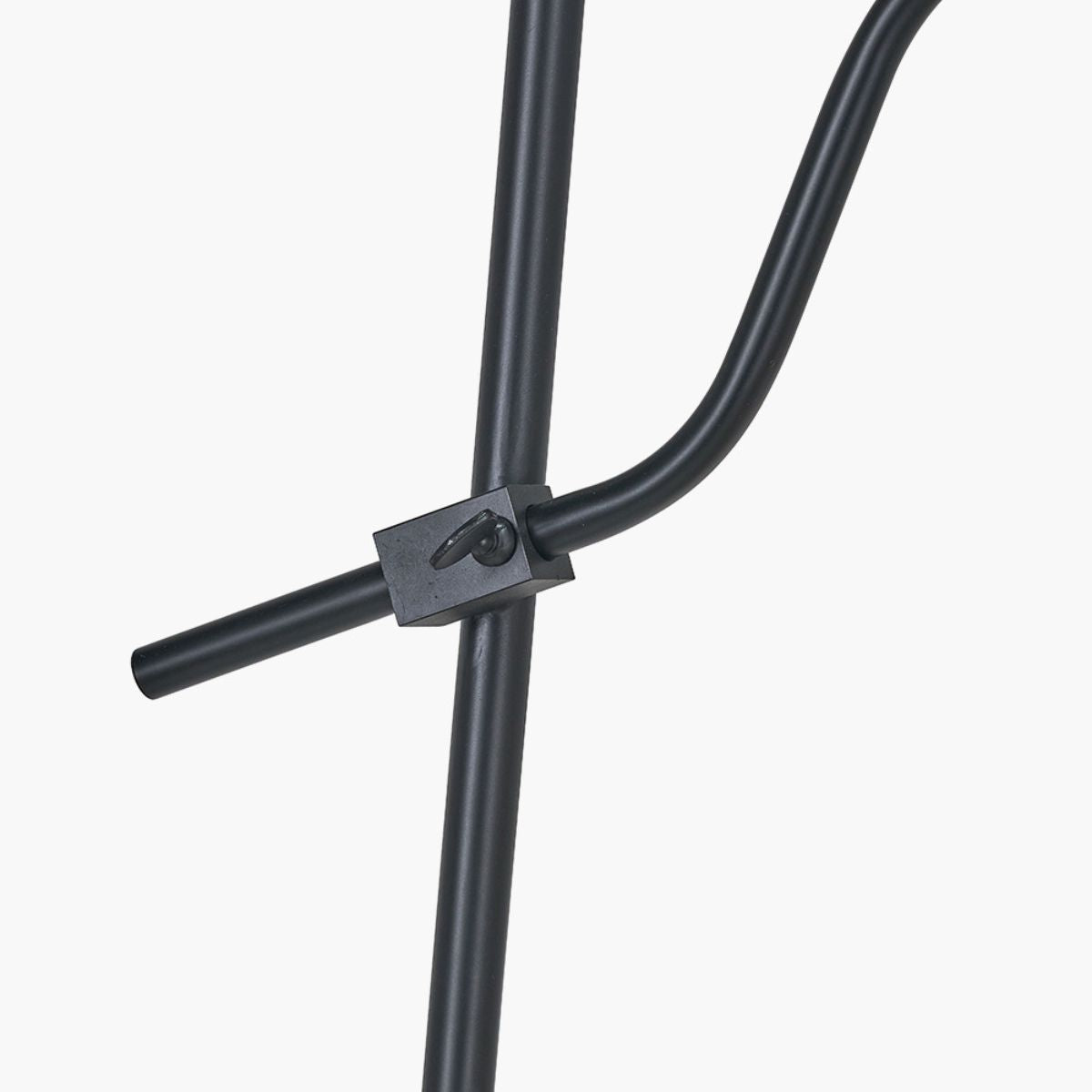 Pacific Lifestyle Ari Black Metal Curved Arm Floor Lamp