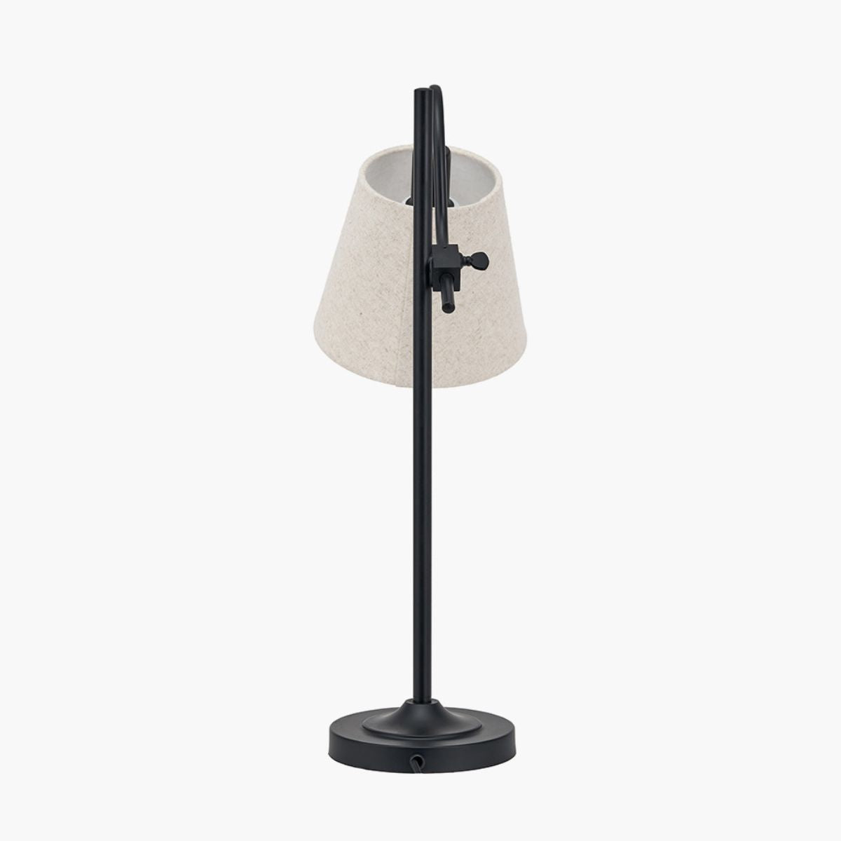 Pacific Lifestyle Ari Black Metal Curved Arm Table Lamp