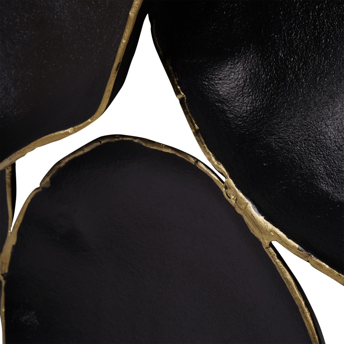 Libra Interiors Arlow 7 Disc Black Metal Wall Art