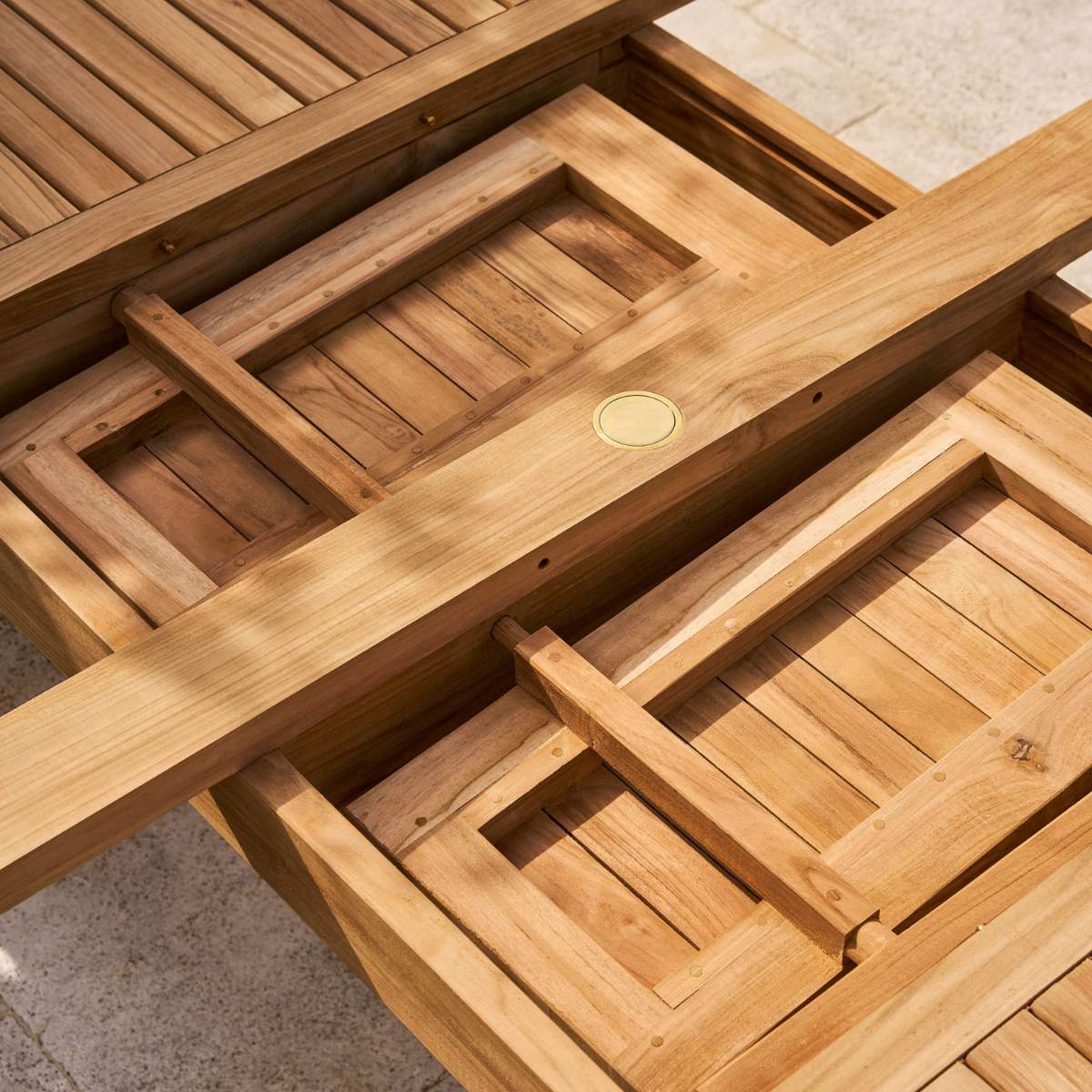 Garden Trading Arrow Teak Rectangular Extending Dining Table 240-300cm