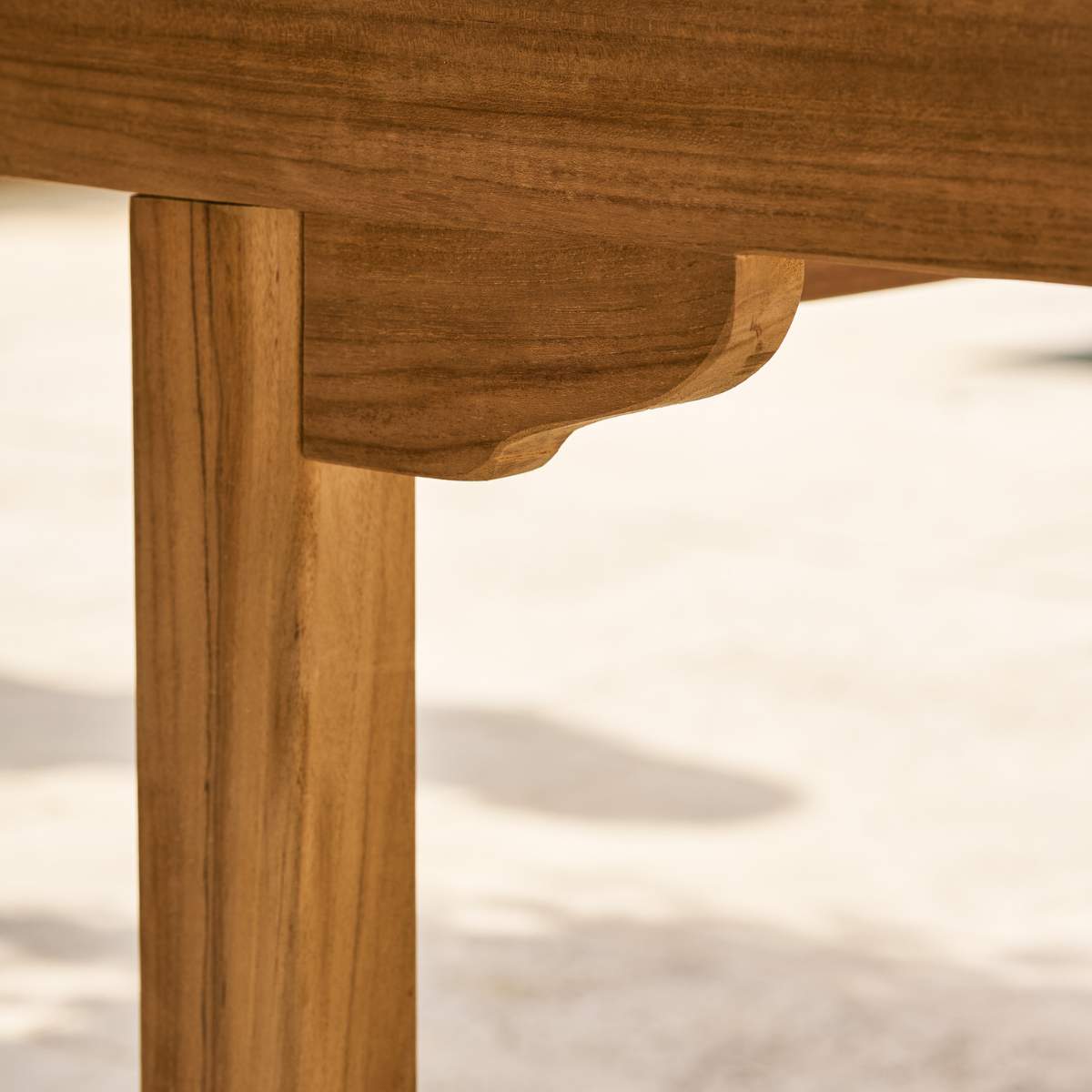 Garden Trading Arrow Teak Rectangular Extending Dining Table 240-300cm