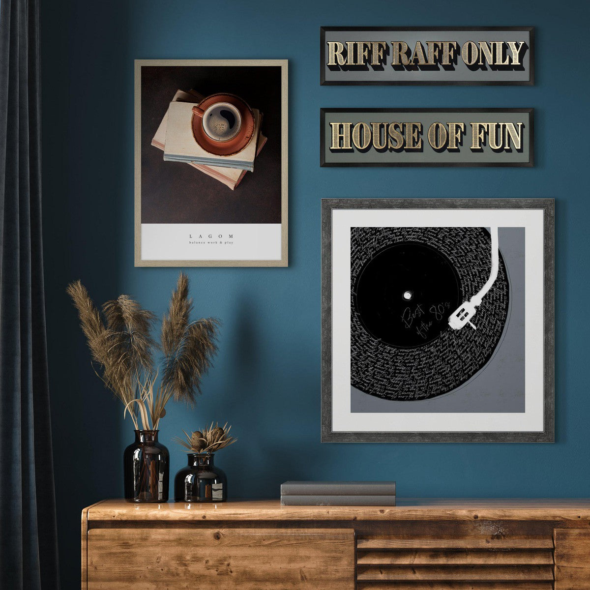 Art Marketing ‘House of Fun’ Wall Art - 15 x 55cm