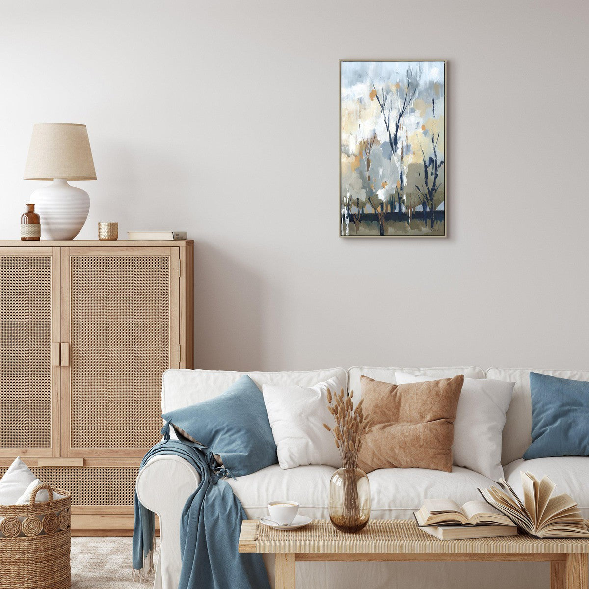 Art Marketing ‘Silver Birch Blues’ Wall Art - 67 x 40cm