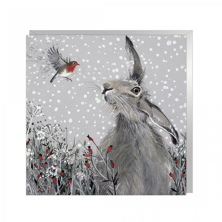 Hare Whispers Charity Christmas Cards - Pack of 6-Artbeat-Beaumonde