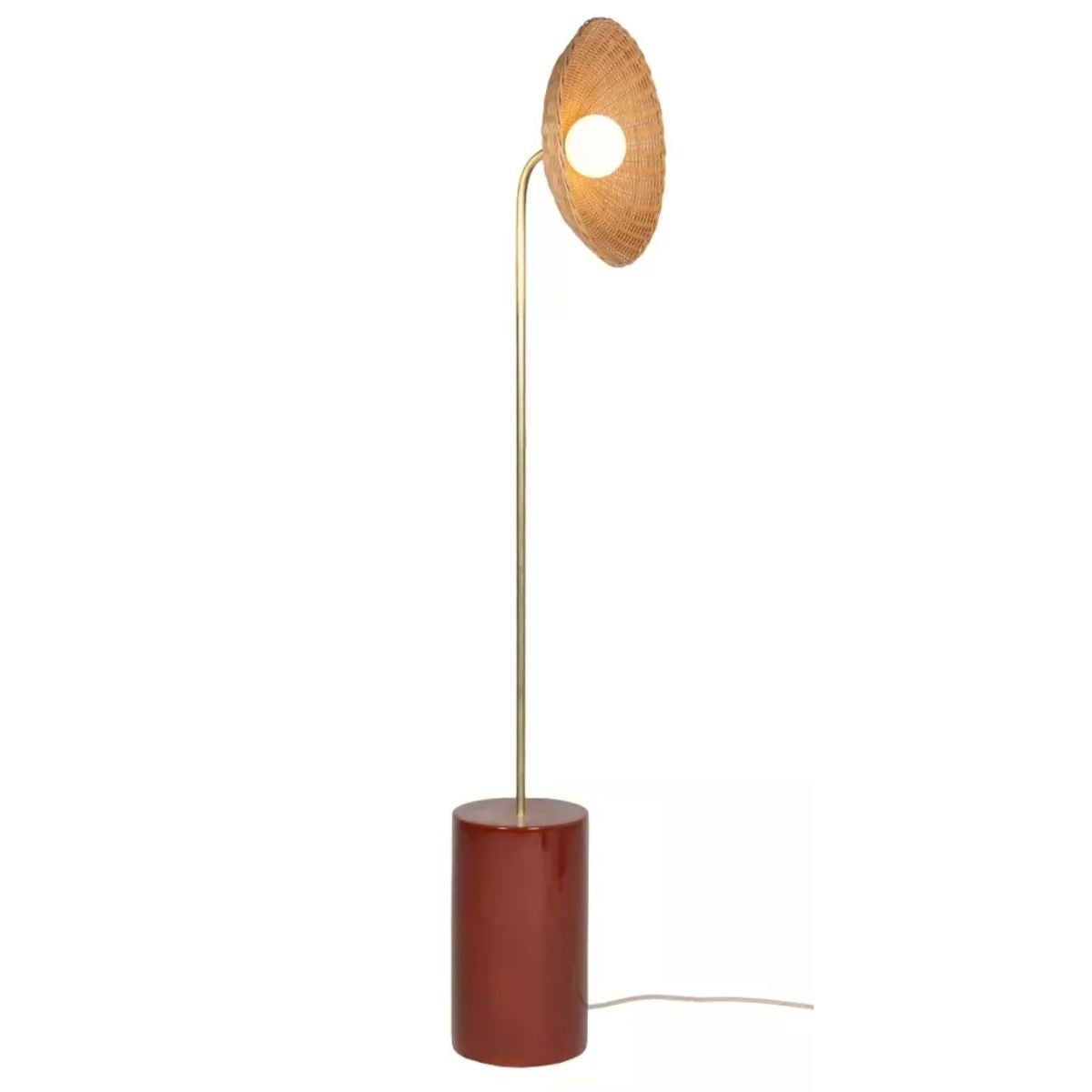 Vincent Shepherd Arvin Ceramic Floor Lamp Curved