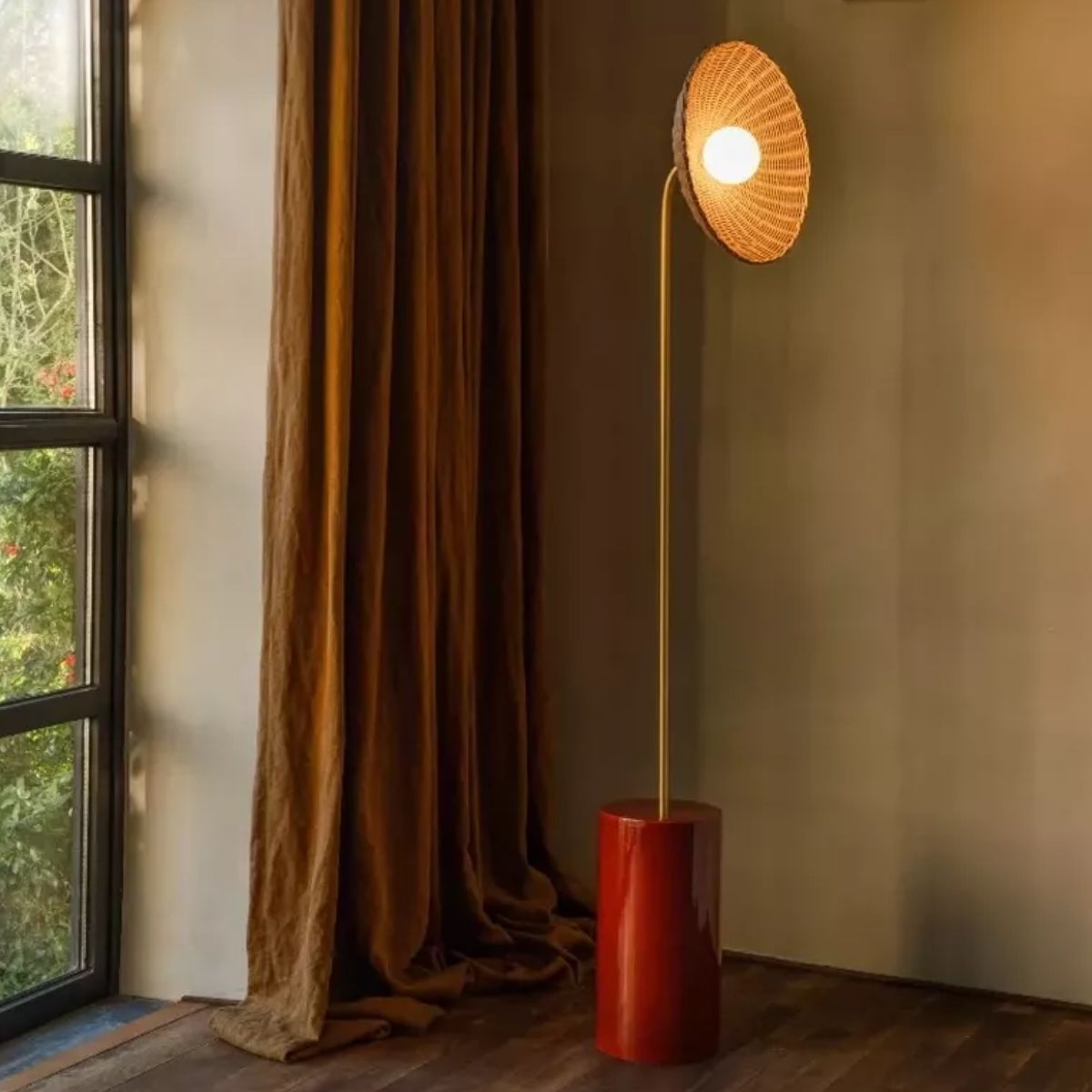 Vincent Shepherd Arvin Ceramic Floor Lamp Curved