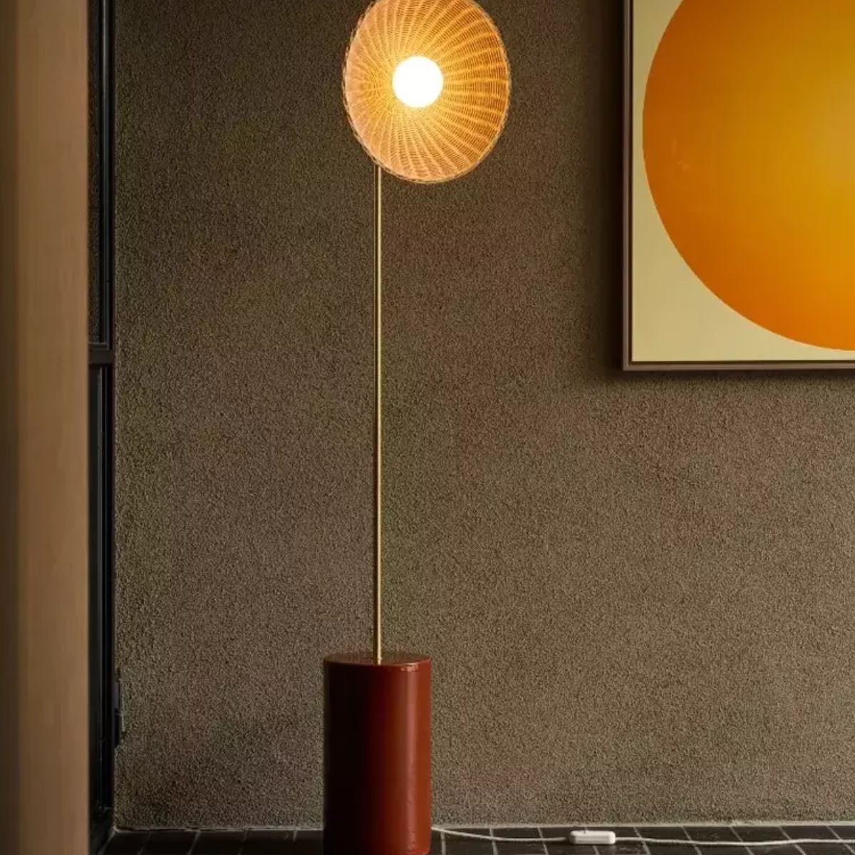 Vincent Shepherd Arvin Ceramic Floor Lamp Curved