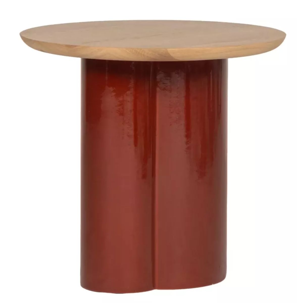 Vincent Shepherd Arvin Ceramic & Oak Side Table