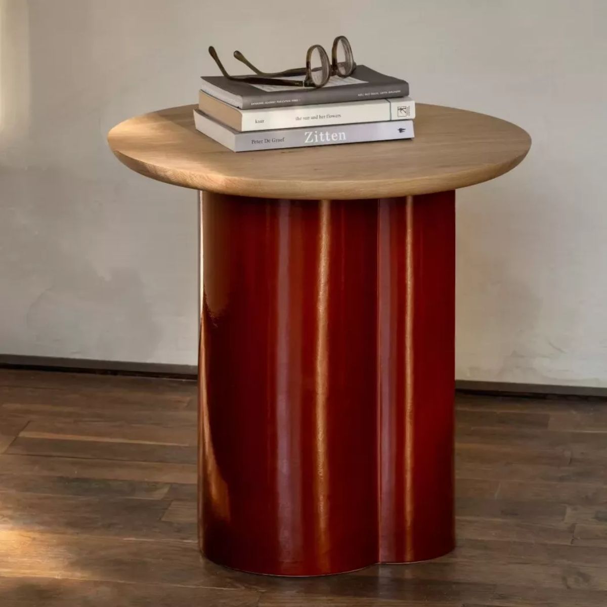 Vincent Shepherd Arvin Ceramic & Oak Side Table