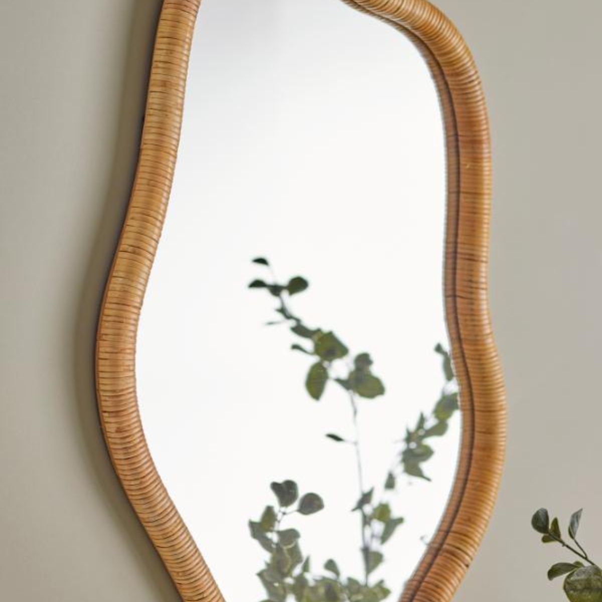 Bloomingville Ashlie Rattan Wall Mirror 80x3.5cm