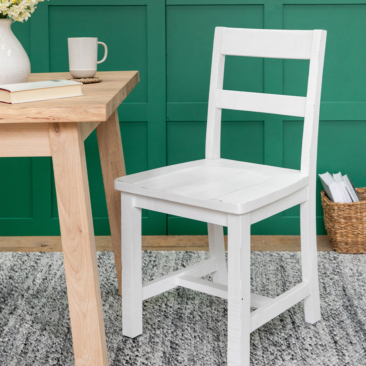 Garden Trading Ashwell Dining Chair - Set of 2  - Whitewash lifestyle