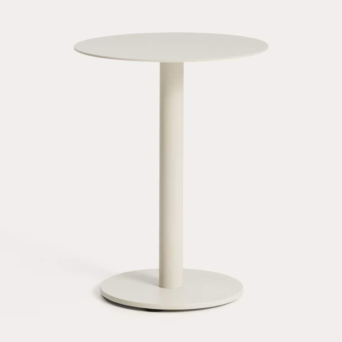 Kave Home Asinara beige aluminium side table Ø40cm