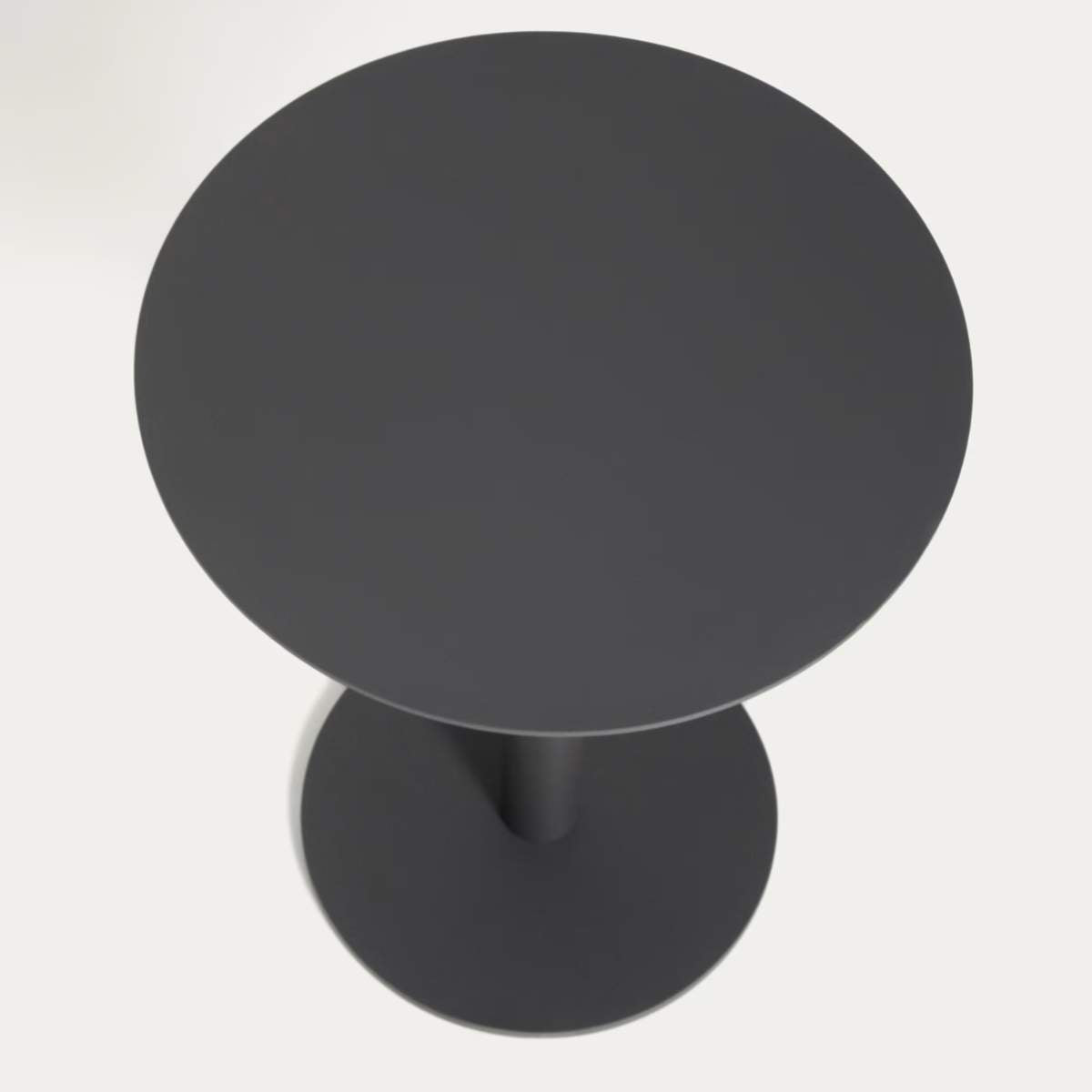 Kave Home Asinara beige aluminium side table Ø40cm