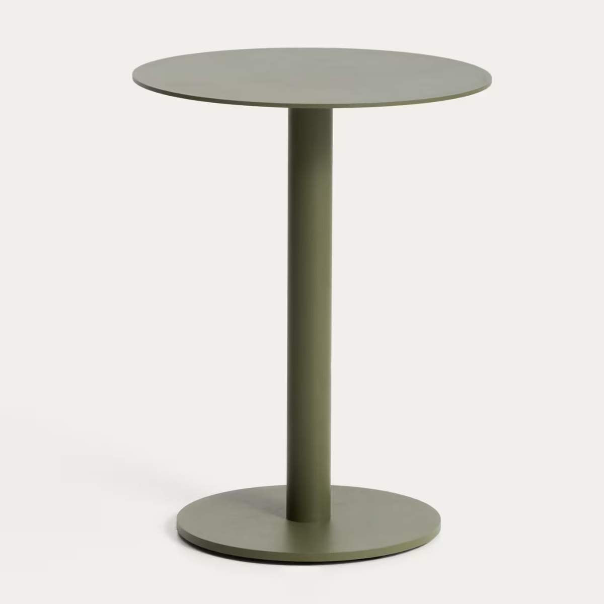 Kave Home Asinara beige aluminium side table Ø40cm