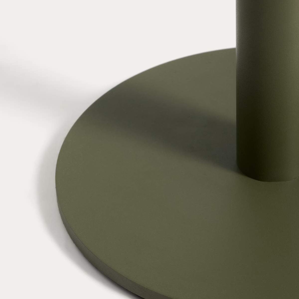 Kave Home Asinara beige aluminium side table Ø40cm