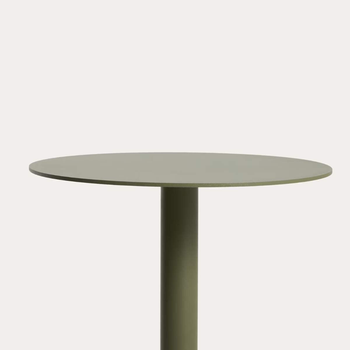 Kave Home Asinara beige aluminium side table Ø40cm