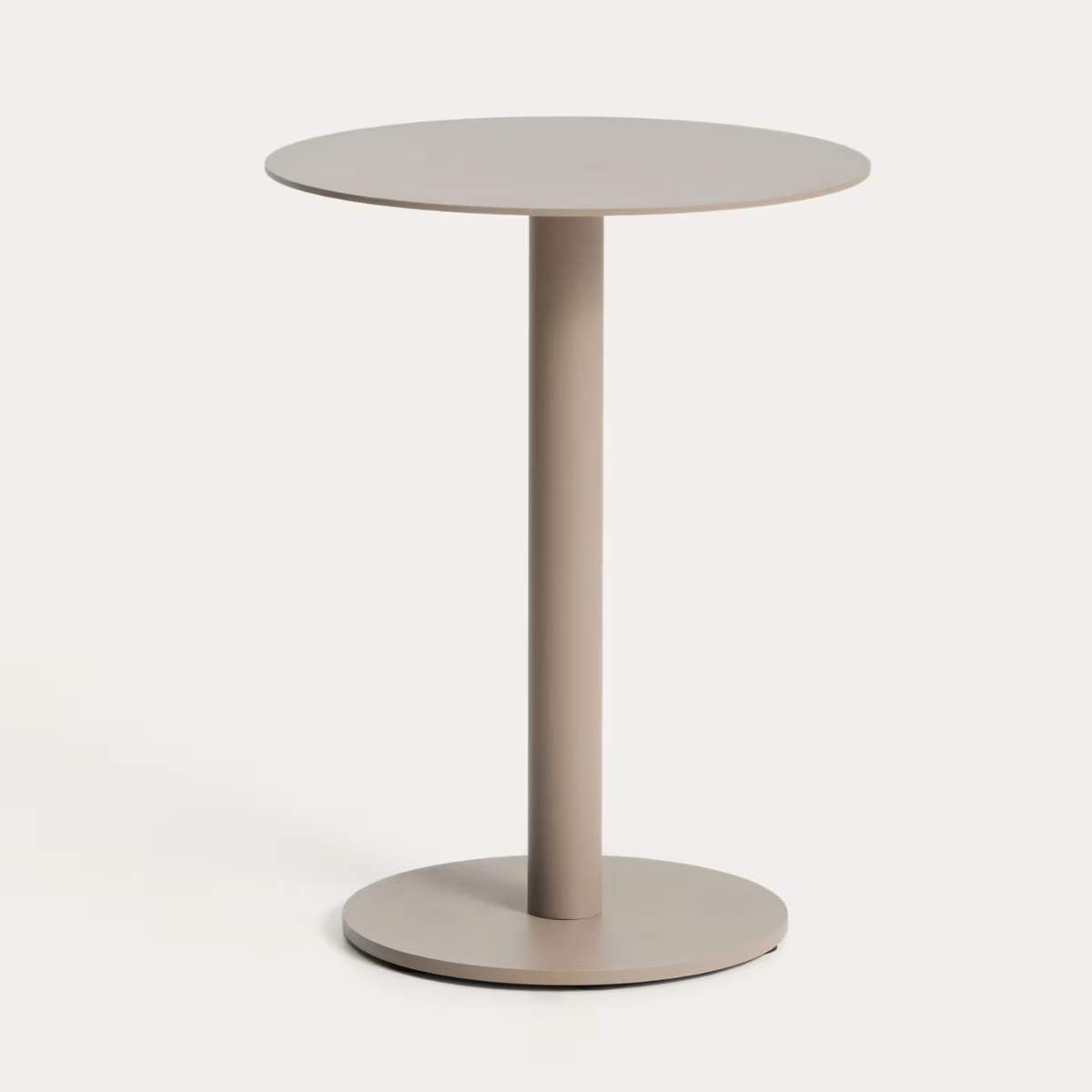Kave Home Asinara beige aluminium side table Ø40cm