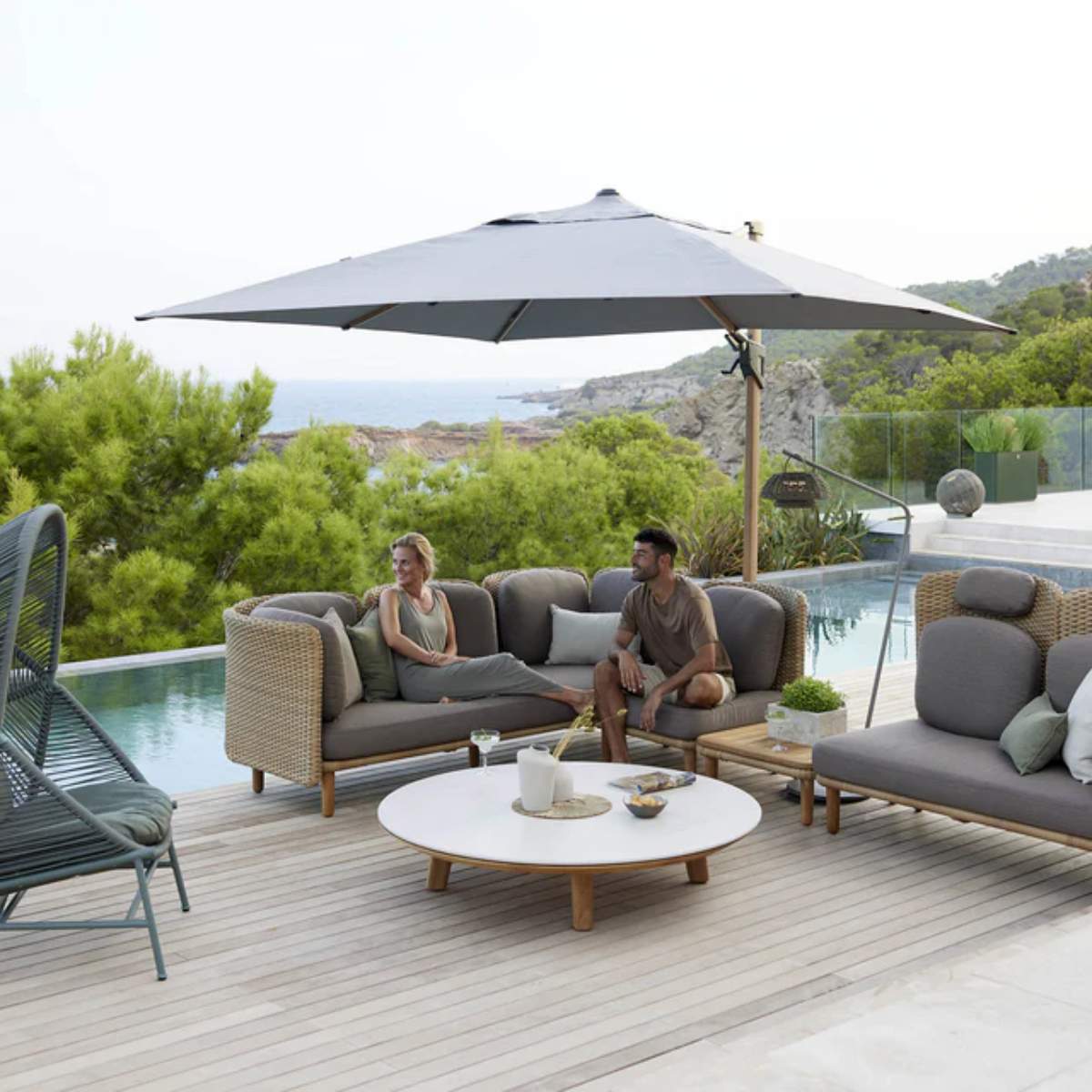 Cane-line Aspect Coffee Table, Dia. 144 cm