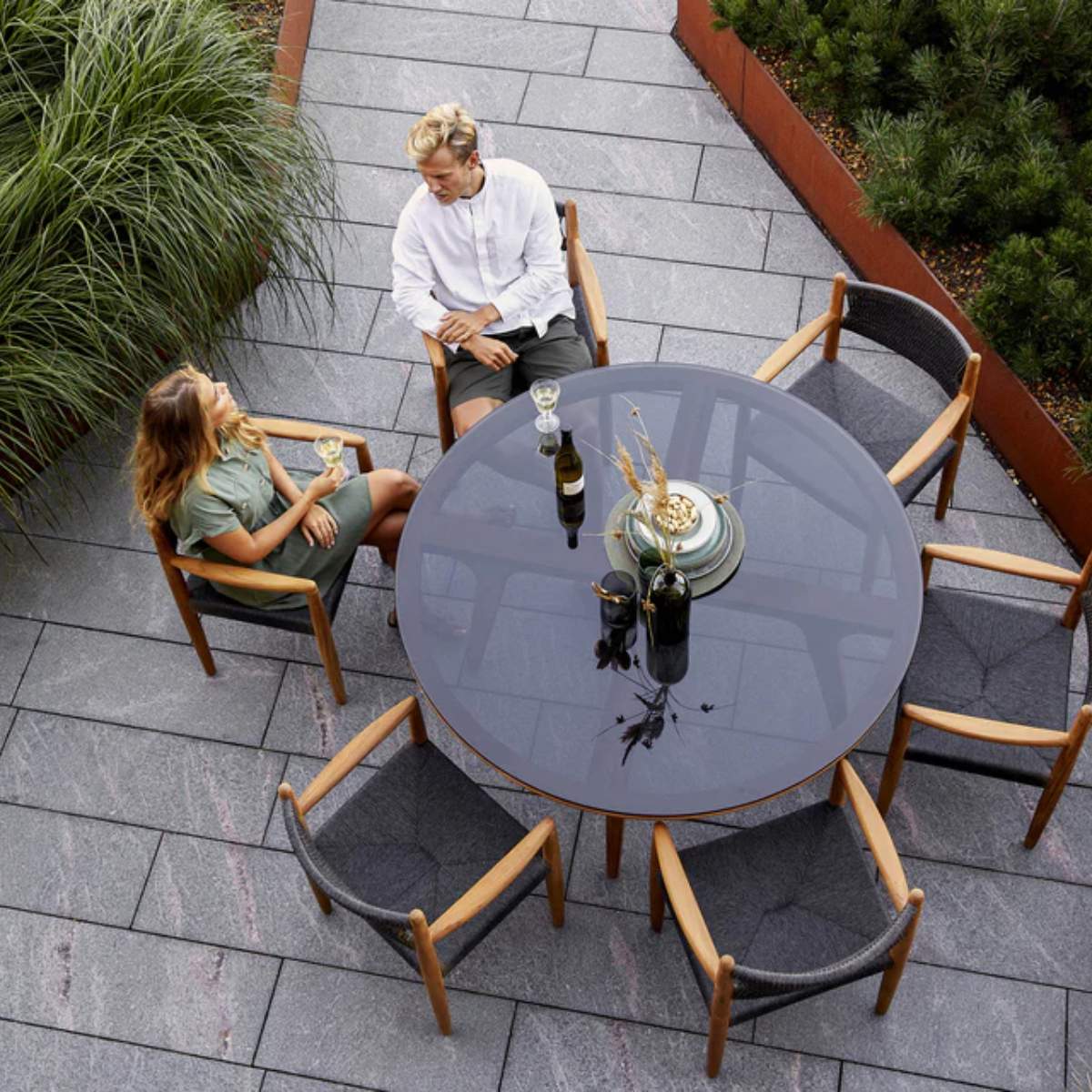 Cane-line Aspect Dining Table, Dia. 144 cm