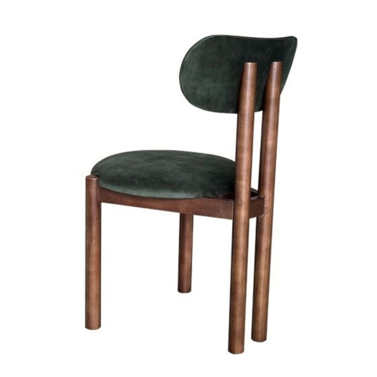 Trade Furniture Aspen Green Velvet Oak Dining Chair