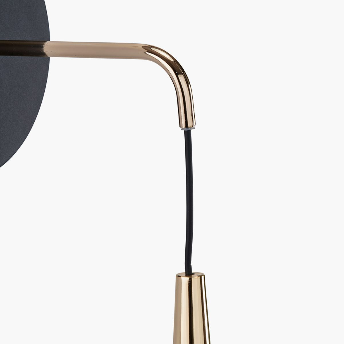 Pacific Lifestyle Astarion Matt Black and Gold LED Wall Light