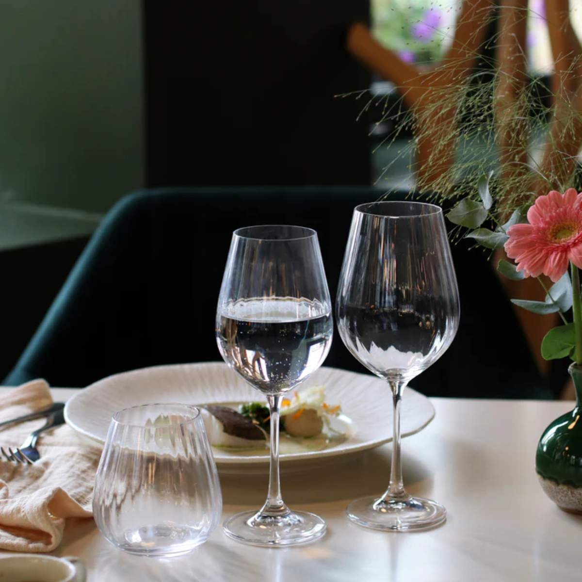 Ogo Living Astral Stemmed White Wine Crystal Glasses