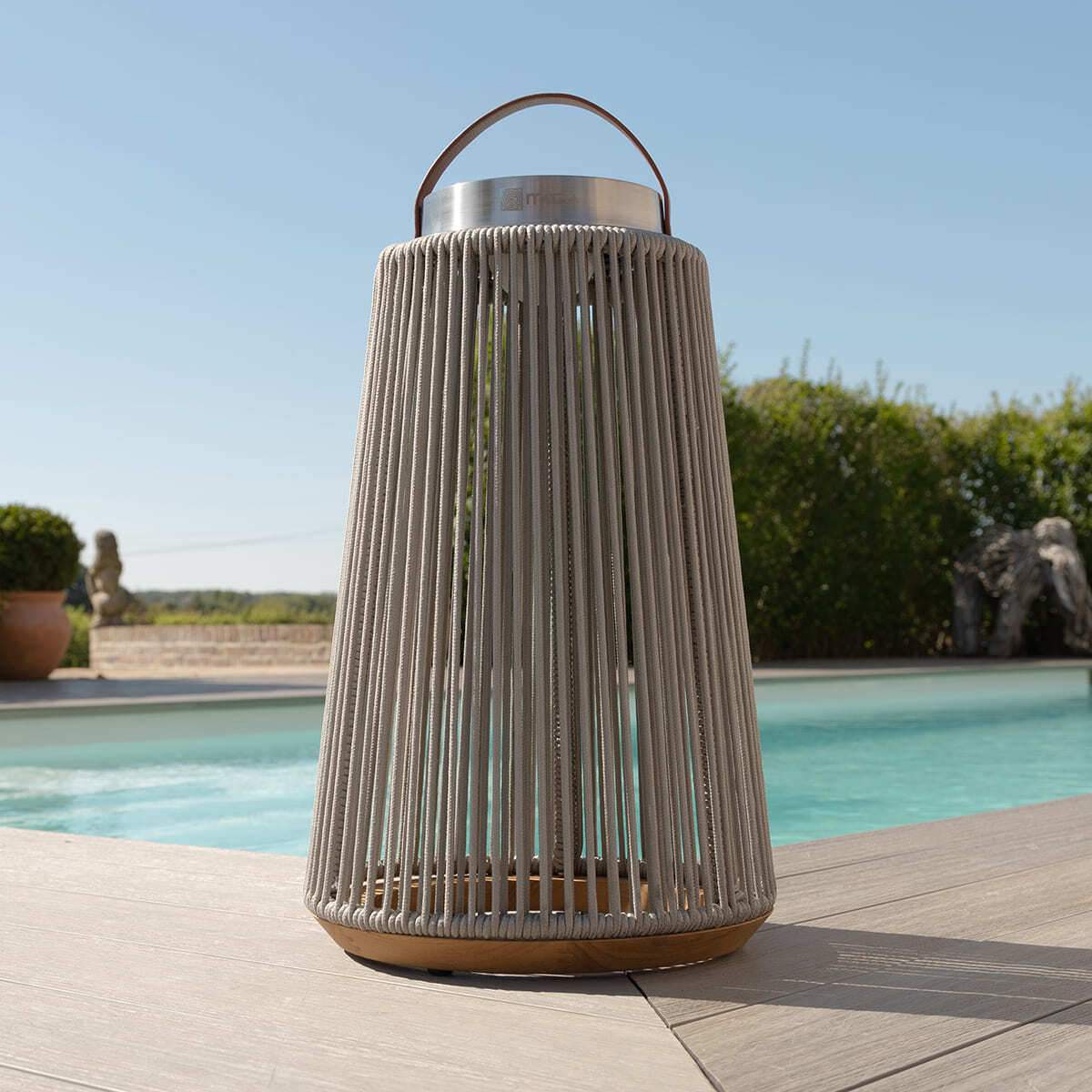 Maze - Athena Large Solar Light - Light Grey
