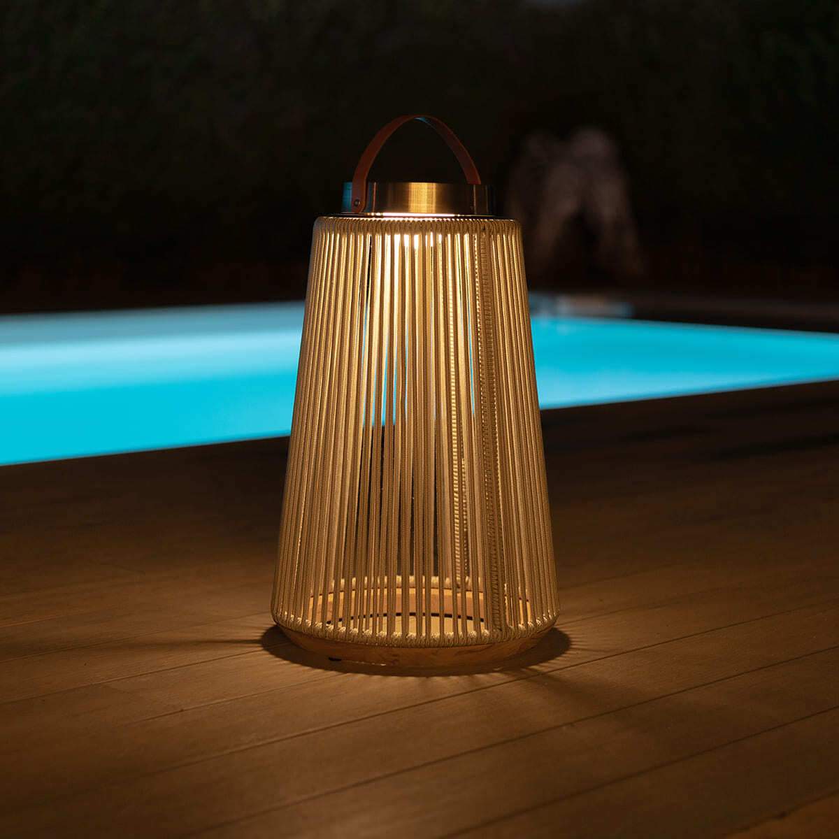 Maze - Athena Large Solar Light - Light Grey