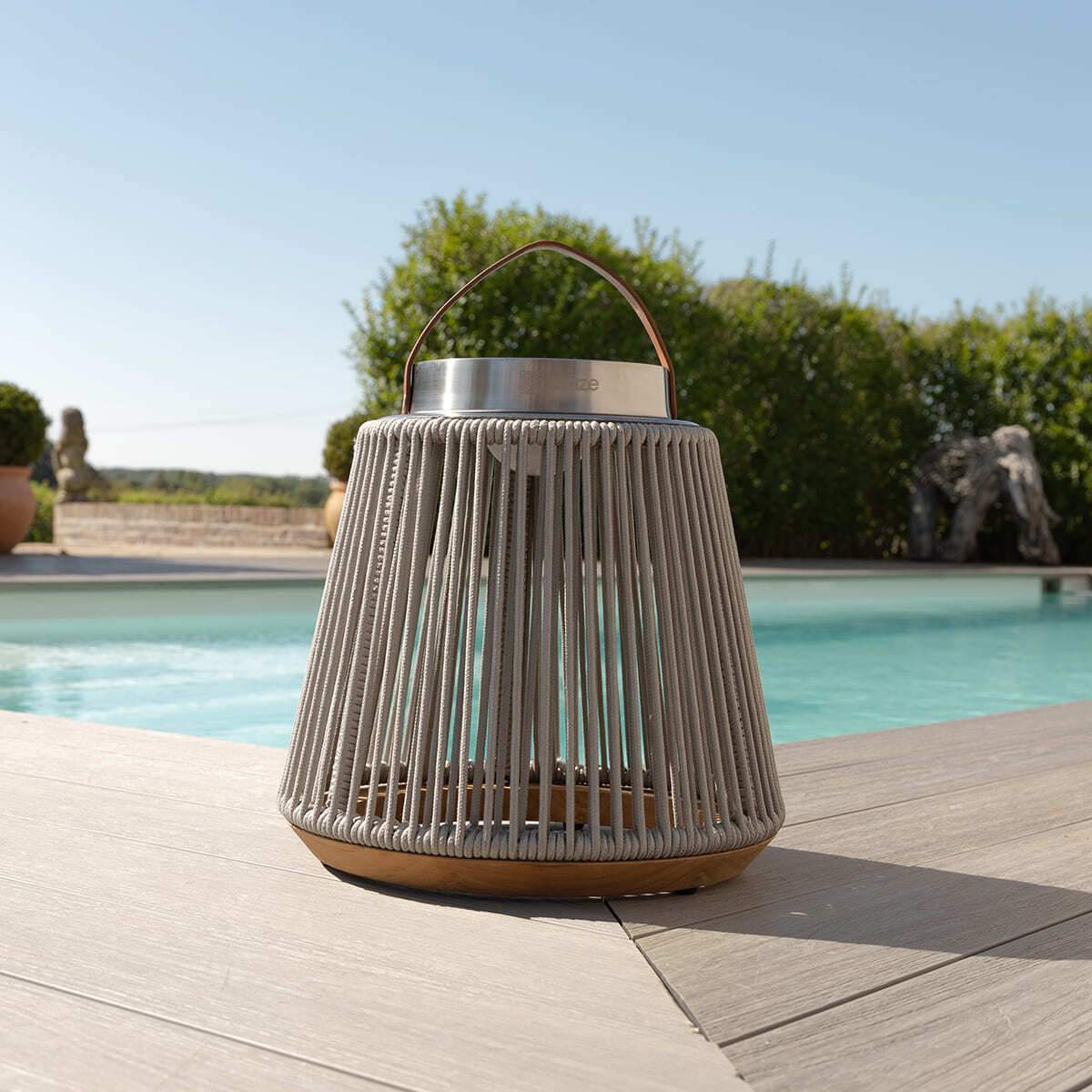 Maze - Athena Small Solar Light - Light Grey