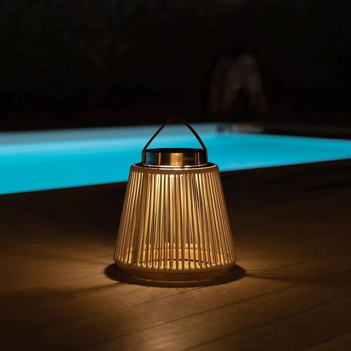 Maze - Athena Small Solar Light - Light Grey