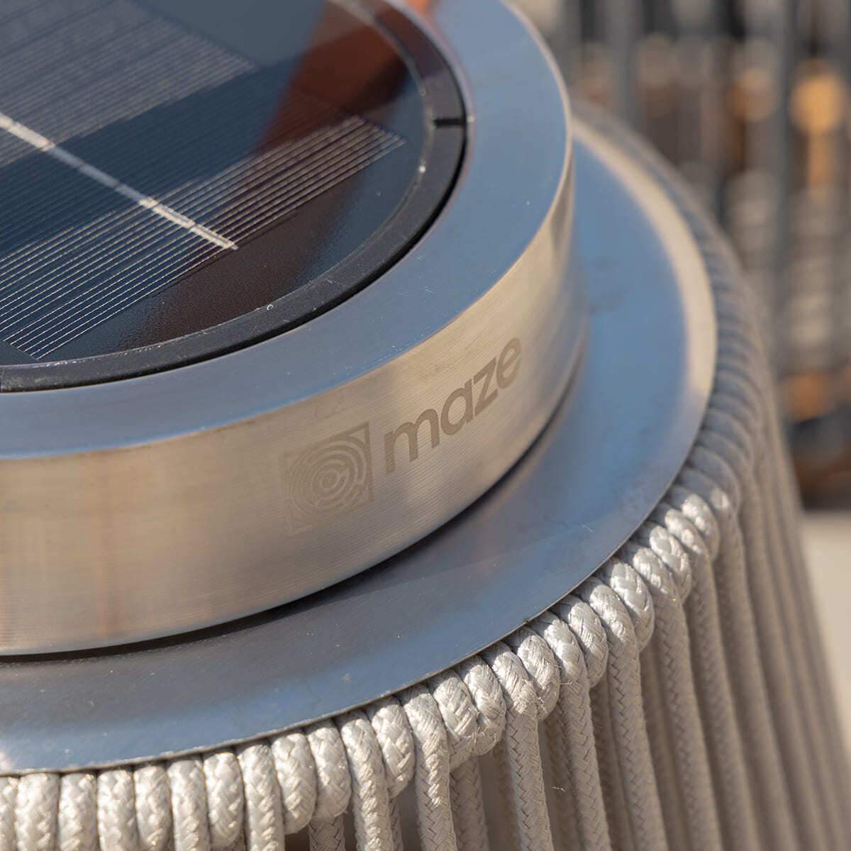 Maze - Athena Small Solar Light - Light Grey