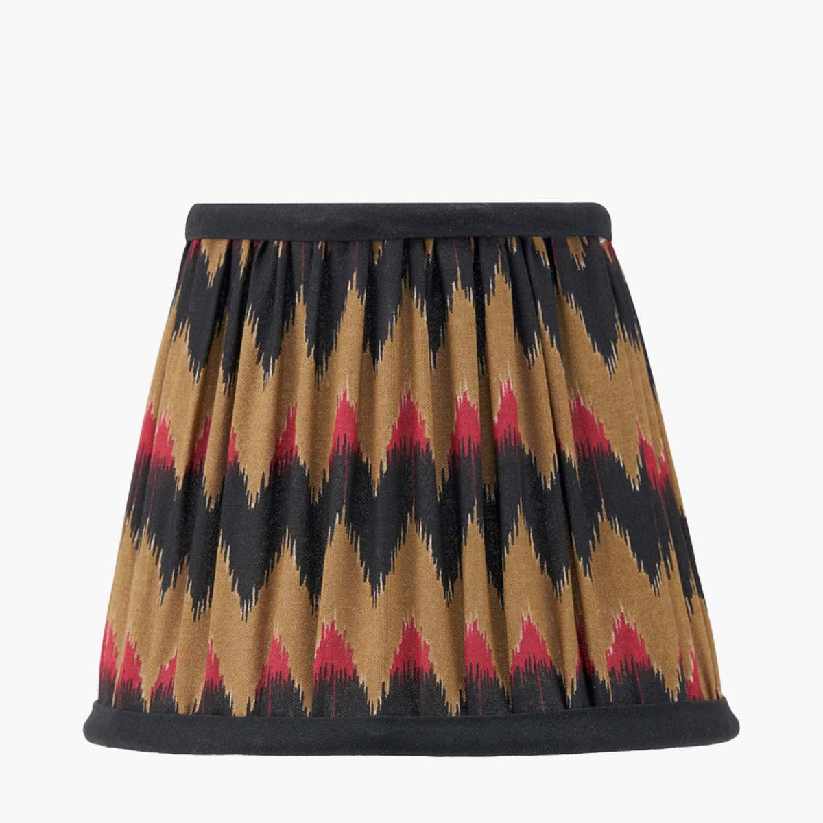 Pacific Lifestyle Athira Multi Chevron Design Mushroom Pleat Tapered Lamp Shade