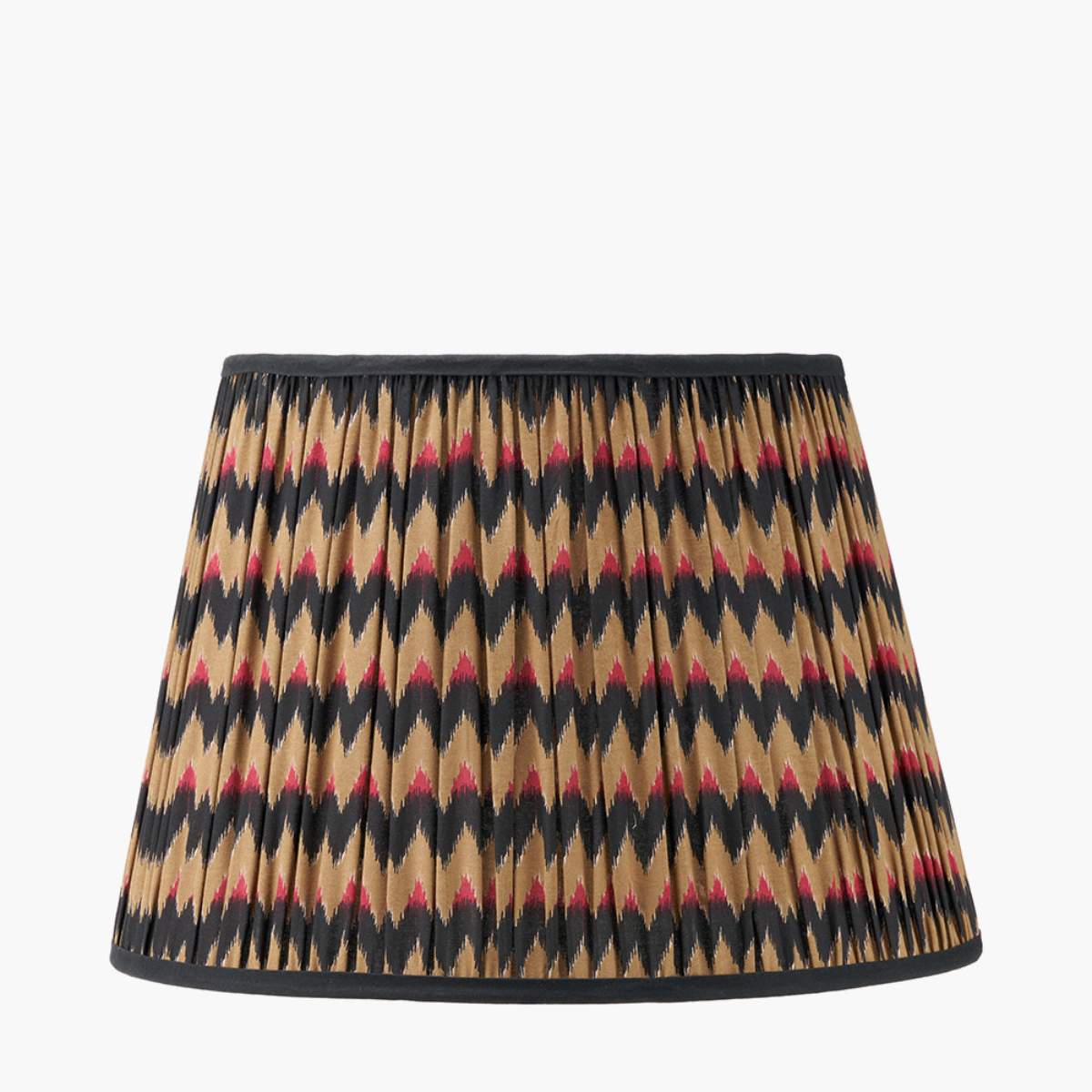 Pacific Lifestyle Athira Multi Chevron Design Mushroom Pleat Tapered Lamp Shade