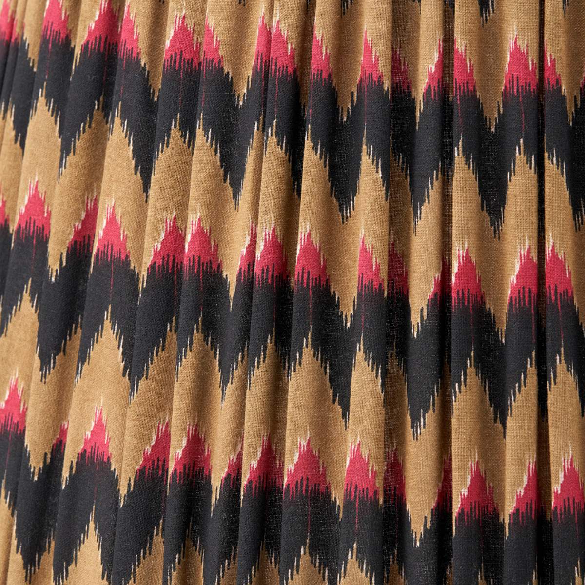 Pacific Lifestyle Athira Multi Chevron Design Mushroom Pleat Tapered Lamp Shade