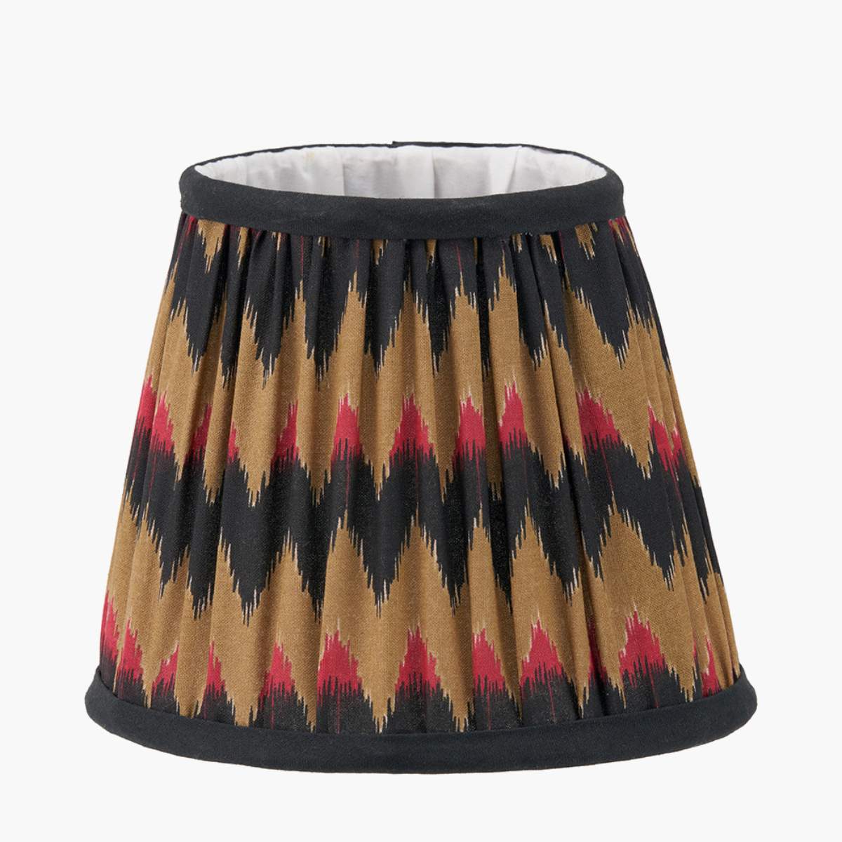 Pacific Lifestyle Athira Multi Chevron Design Mushroom Pleat Tapered Lamp Shade
