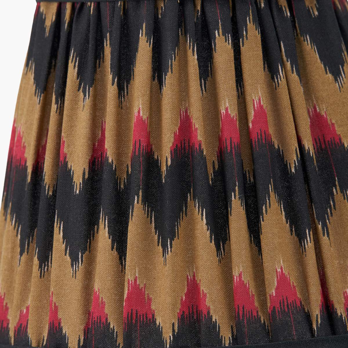 Pacific Lifestyle Athira Multi Chevron Design Mushroom Pleat Tapered Lamp Shade