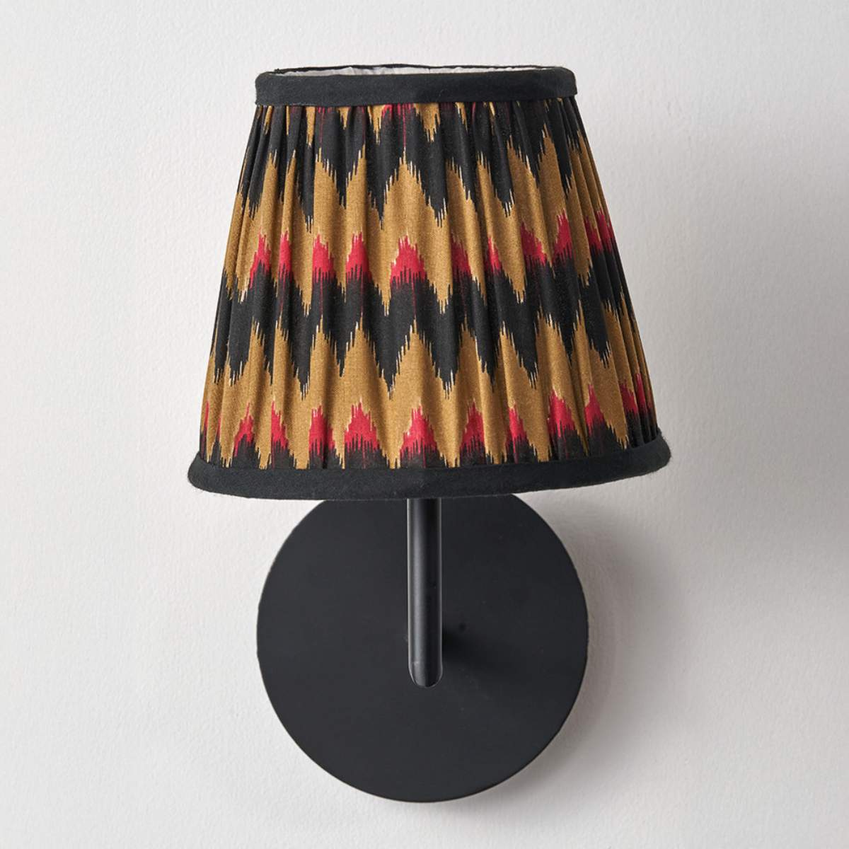Pacific Lifestyle Athira Multi Chevron Design Mushroom Pleat Tapered Lamp Shade