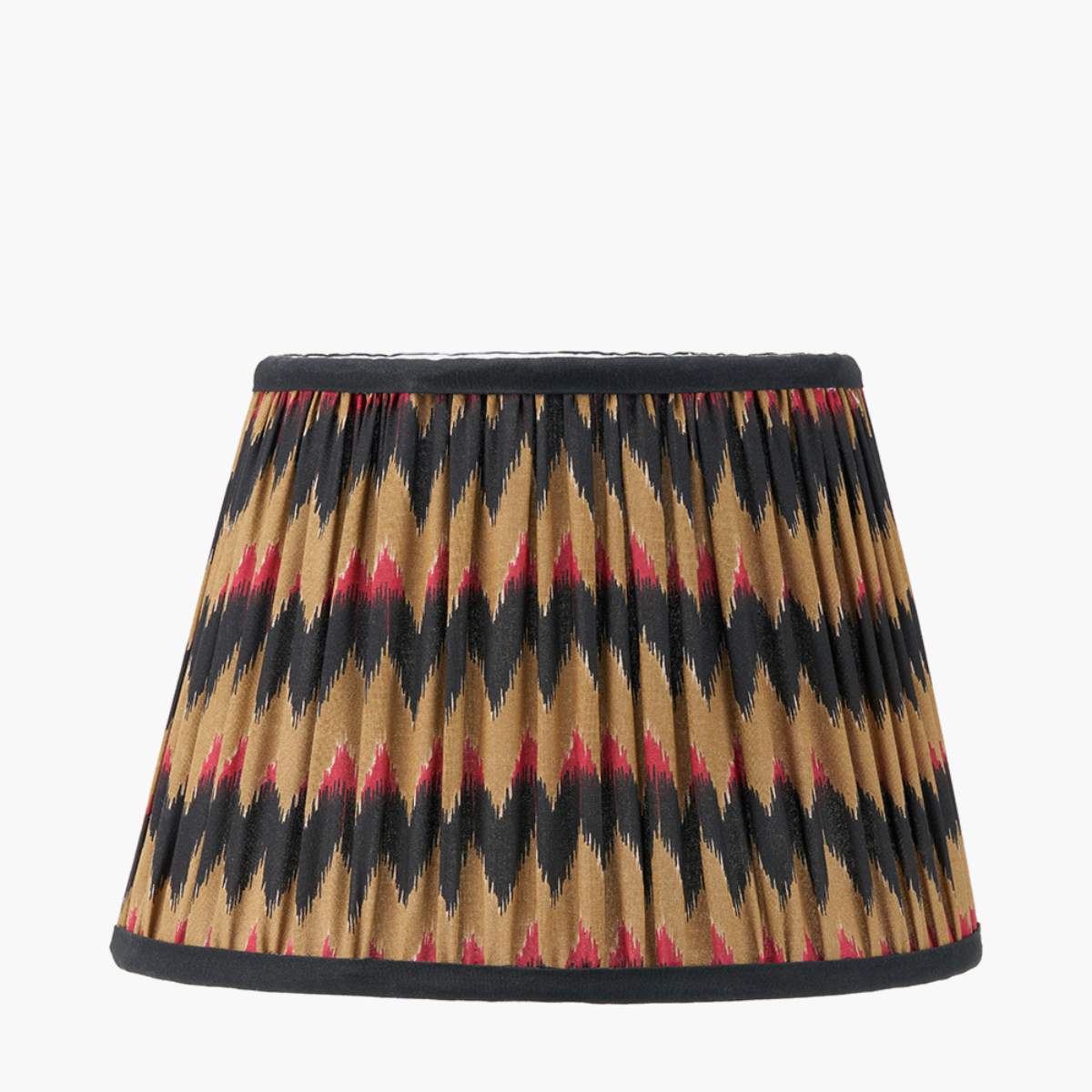 Pacific Lifestyle Athira Multi Chevron Design Mushroom Pleat Tapered Lamp Shade