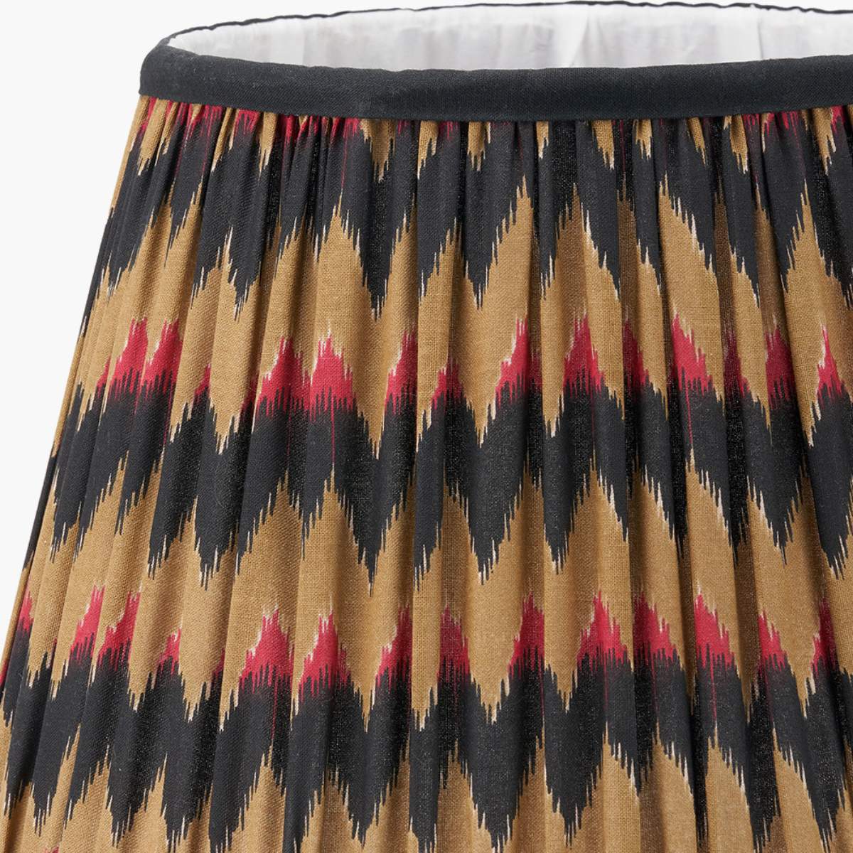 Pacific Lifestyle Athira Multi Chevron Design Mushroom Pleat Tapered Lamp Shade