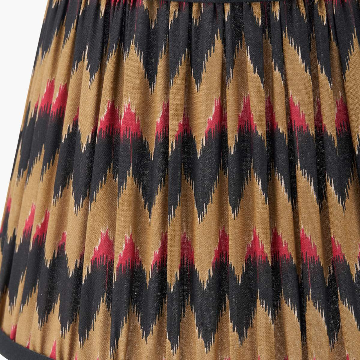 Pacific Lifestyle Athira Multi Chevron Design Mushroom Pleat Tapered Lamp Shade