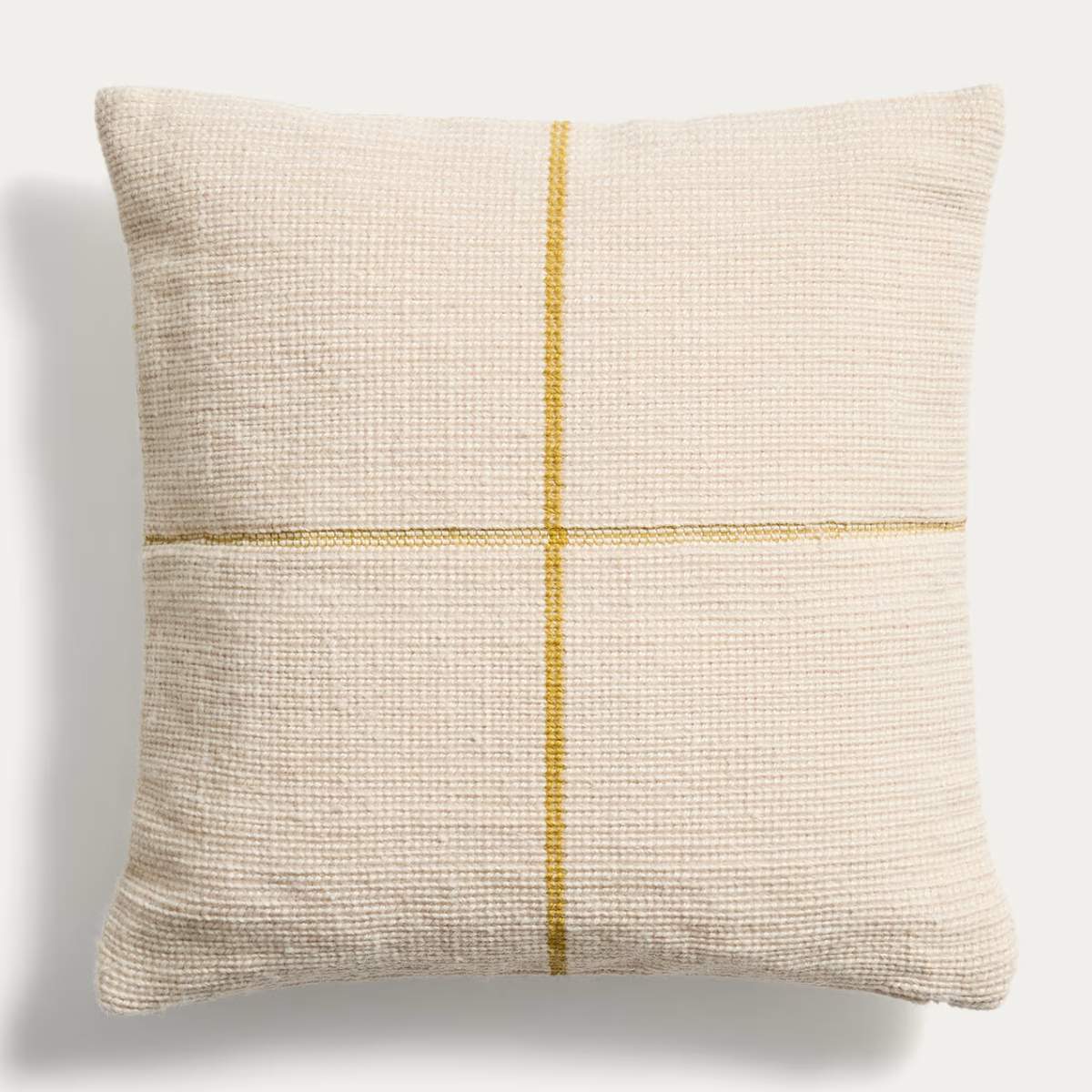Kave Home Atima yellow 100% PET jacquard cushion cover 45 x 45cm